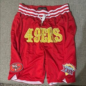49ers Just Don Red Athletic Shorts